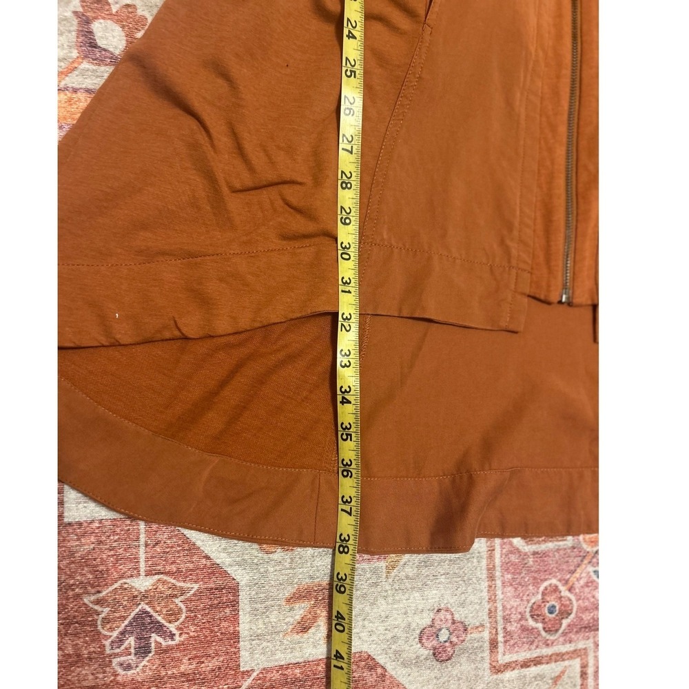 Soft Surroundings Santa Rosa Burnt Orange Tencel Toggle Jacket Pockets Medium - Picture 9 of 9
